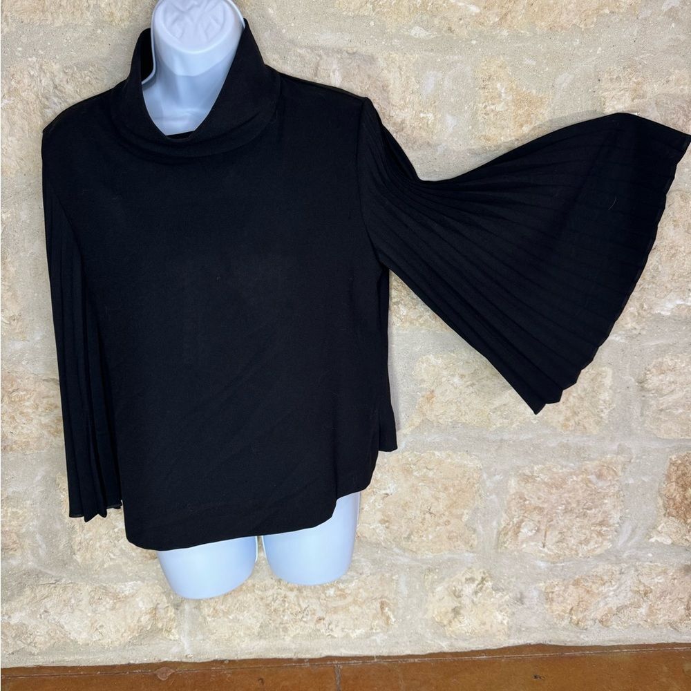 Fabulous Alba Conde Designer Dressy Blouse Pleated Sleeves EU 40